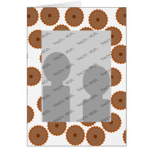 Chocolate Cupcake Pattern. Card