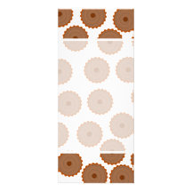 Chocolate Cupcake Pattern. Invitations