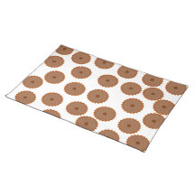 Chocolate Cupcake Pattern. Place Mat