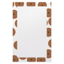Chocolate Cupcake Pattern. Personalized Stationery