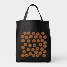 Chocolate Cupcake Pattern. Tote Bags