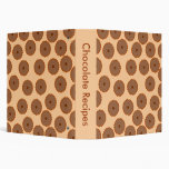 Chocolate Cupcake Pattern. Vinyl Binder