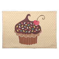 Chocolate Cupcake Placemat placemats