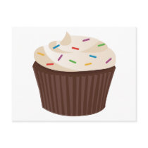 Chocolate Cupcake postcards