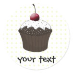 Chocolate cupcake stickers