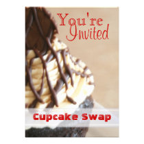 Chocolate Cupcake Swap Holiday Card