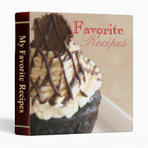 Chocolate Cupcake Sweet Desert Recipe Binder