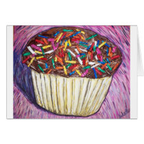 "Chocolate Cupcake With Sprinkles" cards