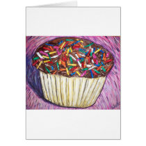 "Chocolate Cupcake With Sprinkles" cards