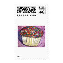 "Chocolate Cupcake With Sprinkles" stamps