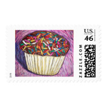 "Chocolate Cupcake With Sprinkles" stamps