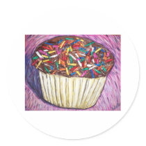 "Chocolate Cupcake With Sprinkles" stickers