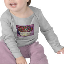 "Chocolate Cupcake With Sprinkles" t-shirts