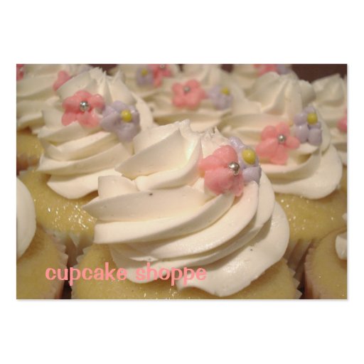 chocolate cupcakes business card (back side)