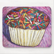 "Chocolate Cupcakes With Sprinkles" mousepads