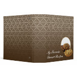 Chocolate Damask Dessert Binder