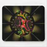 Chocolate Decadence Colorful Fractal Geometric Art mousepads