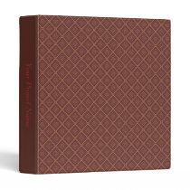 Chocolate Diamonds Pattern 1" Binder Template binders