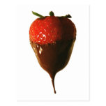 Chocolate dipped strawberry post cards