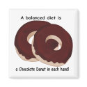 Chocolate Donut Diet Magnet
