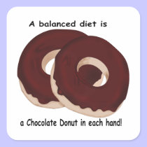 Chocolate Donut Diet Sticker stickers