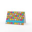 Chocolate Dots Birthday Card