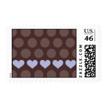 Chocolate Dots Wedding Postage