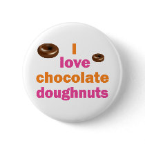 Chocolate Doughnut Love buttons by dollface766 Chocolate Doughnut Love buttons