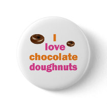 Chocolate Doughnut Love buttons by dollface766 Chocolate Doughnut Love buttons