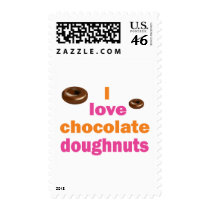 Chocolate Doughnut Love postage by dollface766 Chocolate Doughnut Love postage