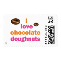Chocolate Doughnut Love postage by dollface766 Chocolate Doughnut Love postage