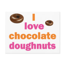 Chocolate Doughnut Love postcards by dollface766 Chocolate Doughnut Love postcards