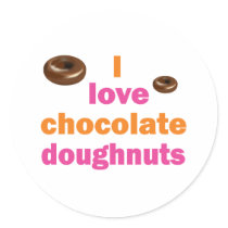 Chocolate Doughnut Love stickers by dollface766 Chocolate Doughnut Love stickers
