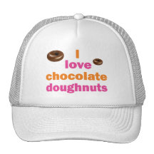 Chocolate Doughnut Love Trucker Hats
