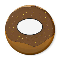 Chocolate Doughnut magnets by bartonleclaydesign Chocolate Doughnut magnets