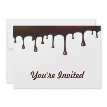 Chocolate Drip Set Personalized Invite