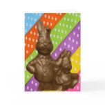Chocolate Easter Bunnies Greeting Cards