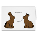 Chocolate Easter Bunnies Greeting Cards