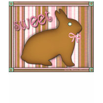 Chocolate Easter Bunny T-Shirt by jamiecreates1 Chocolate Easter Bunny T-Shirt