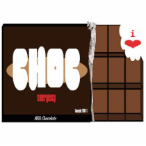 Chocolate Emergency Key Chain Acrylic Cut Out