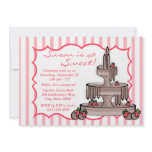 Chocolate Fountain Birthday Invites