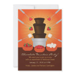 Chocolate Fountain Fondue Party Invitation