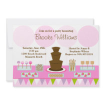 Chocolate Fountain Party Invitation
