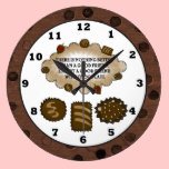 Chocolate Friendship sweet treat wall clock wall clocks