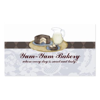 Chocolate frosted cake slice milk baking busine... profilecard