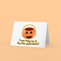 Chocolate Halloween cards