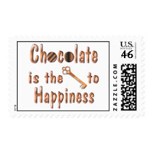 Chocolate Happiness Postage Stamp