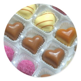 Chocolate Heart Box sticker