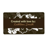 Chocolate Hibiscus Recipe/Goodies Label labels