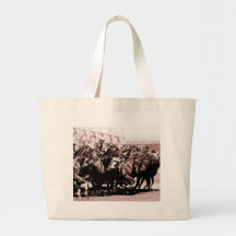 Chocolate Horse Race Canvas Bag